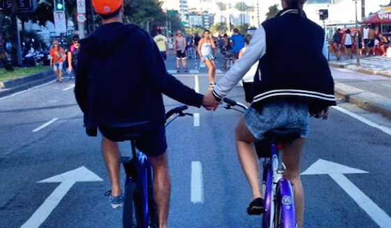 Amor pela bicicleta - via Instagram Transporte Ativo