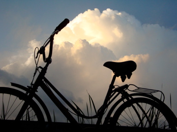 Bicicleta e Nuvem