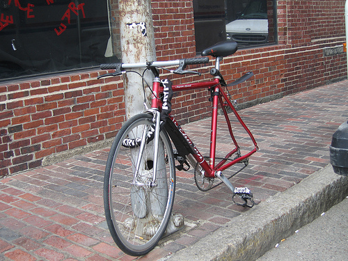 bicicleta trancada